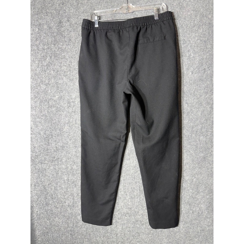 Gap Women Black Wool Blend Jogger Pants Size 12 Long Elastic Waist 534396-03 - Picture 6 of 9
